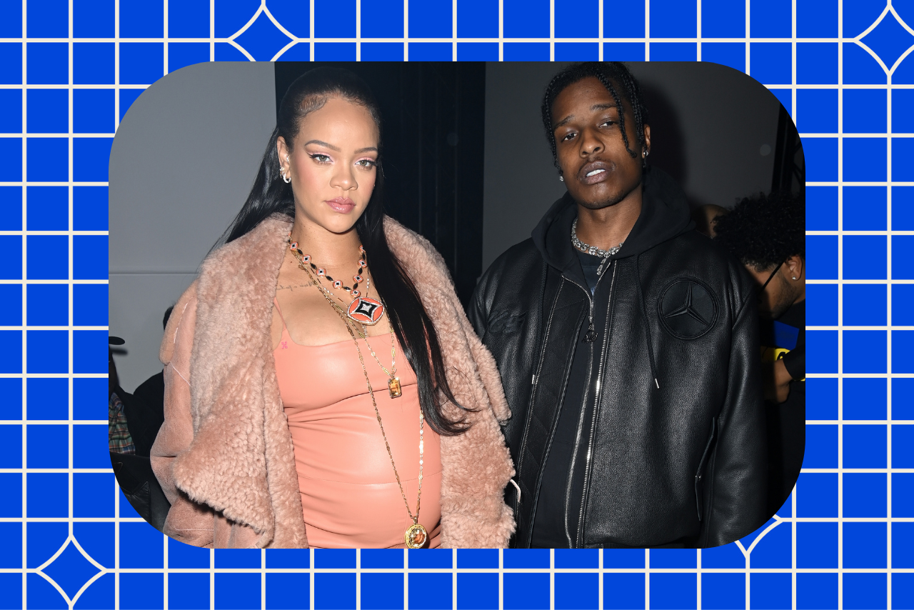 rihanna and a$ap rocky at paris fashion week 2022