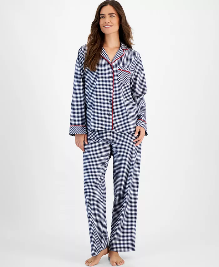 Charter Club Women\'s Cotton Flannel Pajama Set