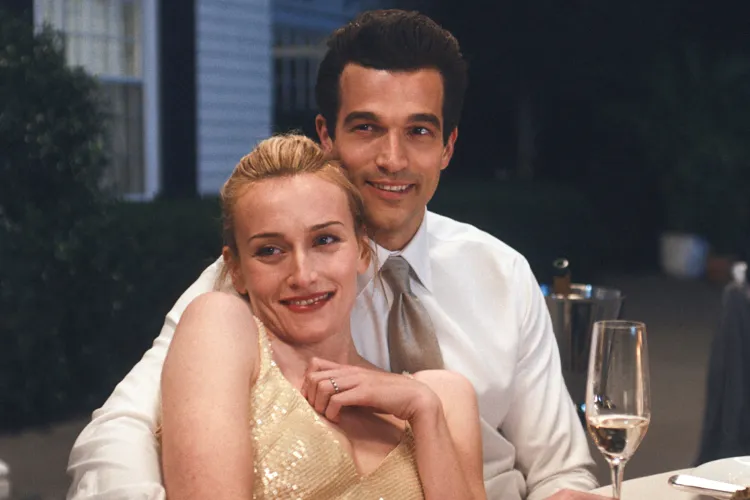A still of Sarah Pidgeon as Carolyn Bessette and Paul Anthony Kelly as John F. Kennedy Jr. in \'Love Story: John F. Kennedy Jr. and Carolyn Bessette\'.