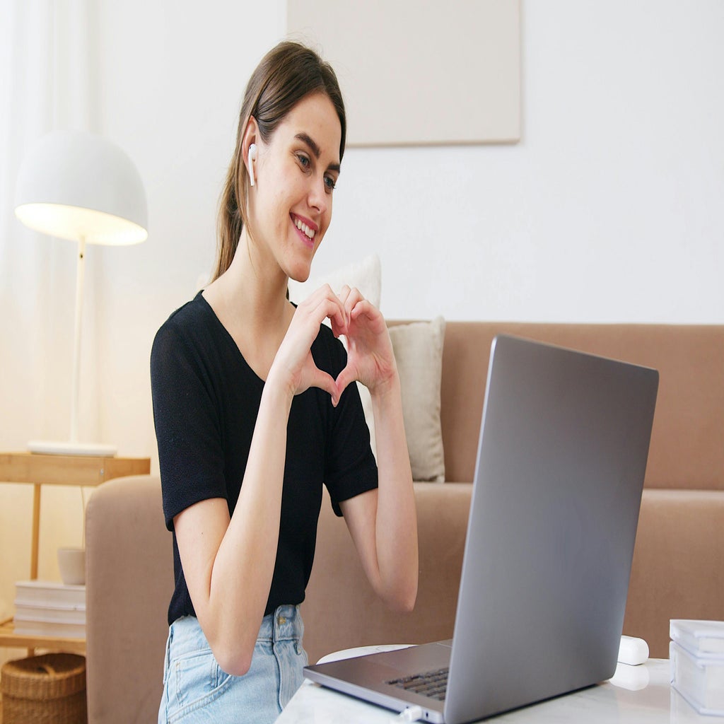 woman on computer