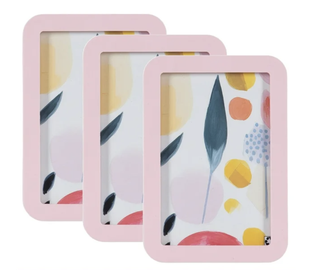 DesignOvation Pink Decorative Tabletop Picture Frame