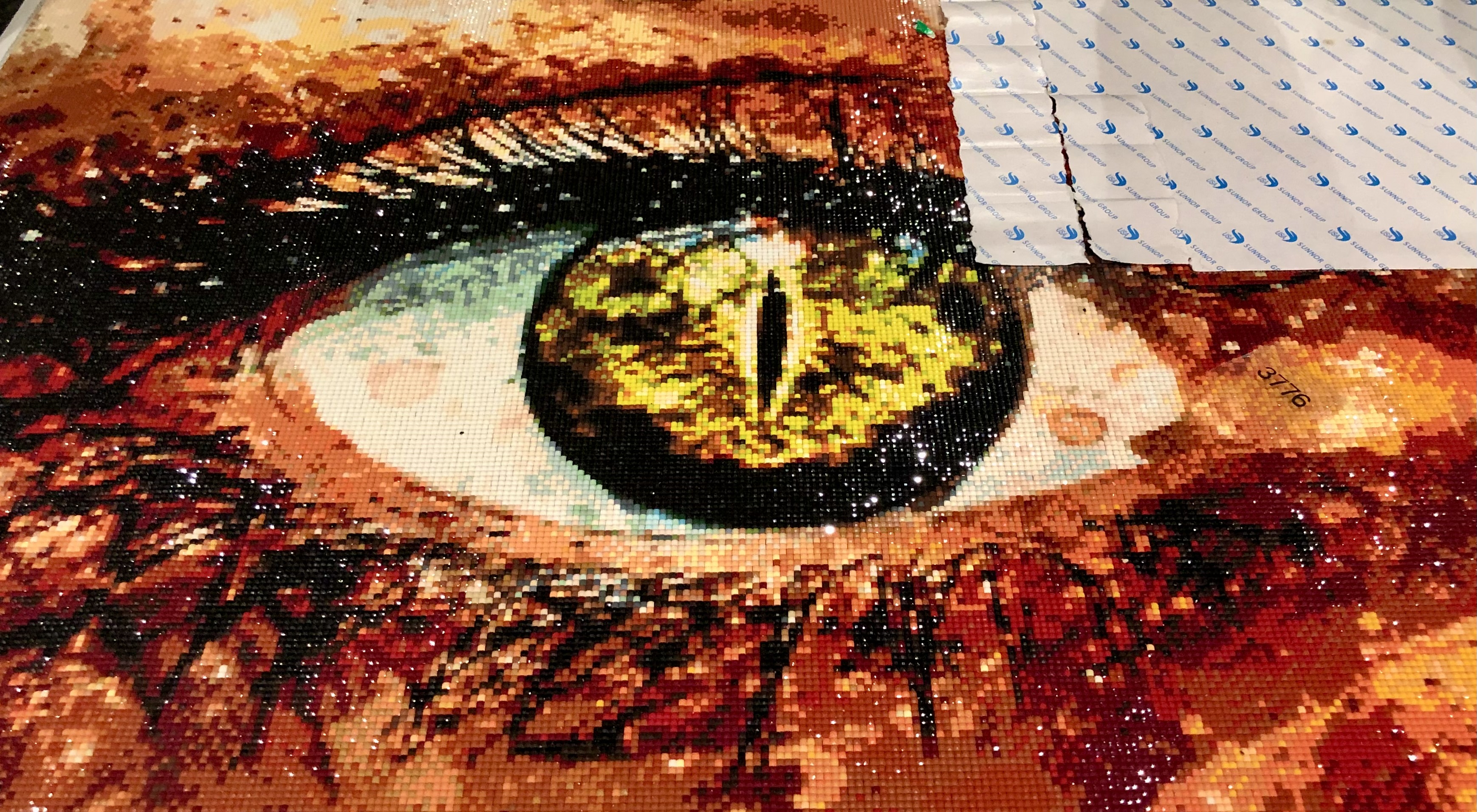 Diamond painting mosaic craft