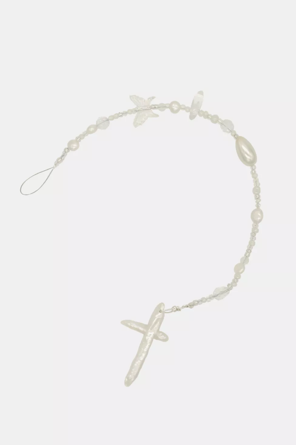 white pearl braid-in hair charm