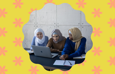 muslim women studying together