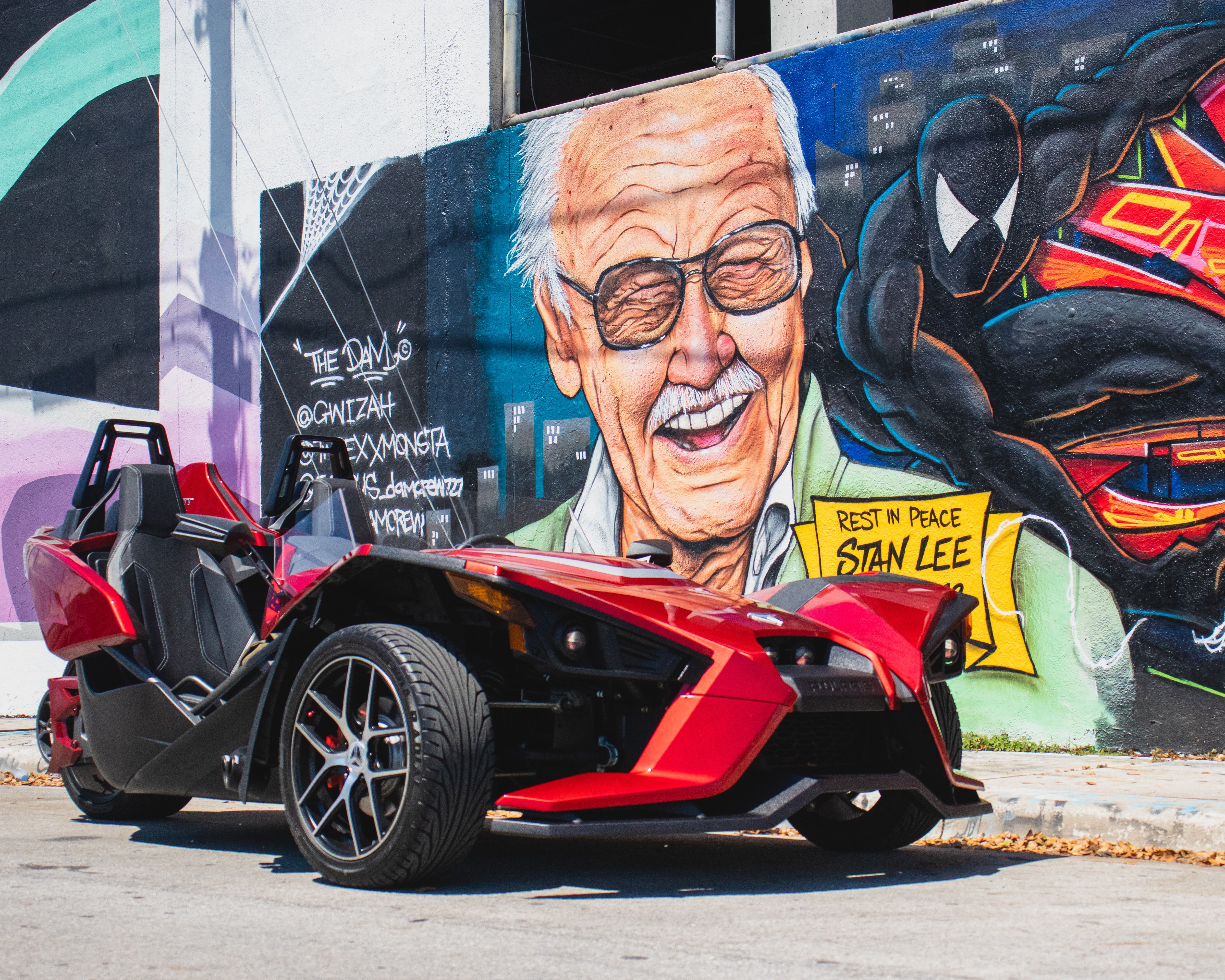 Stan Lee Mural in Miami by Ussama Azam