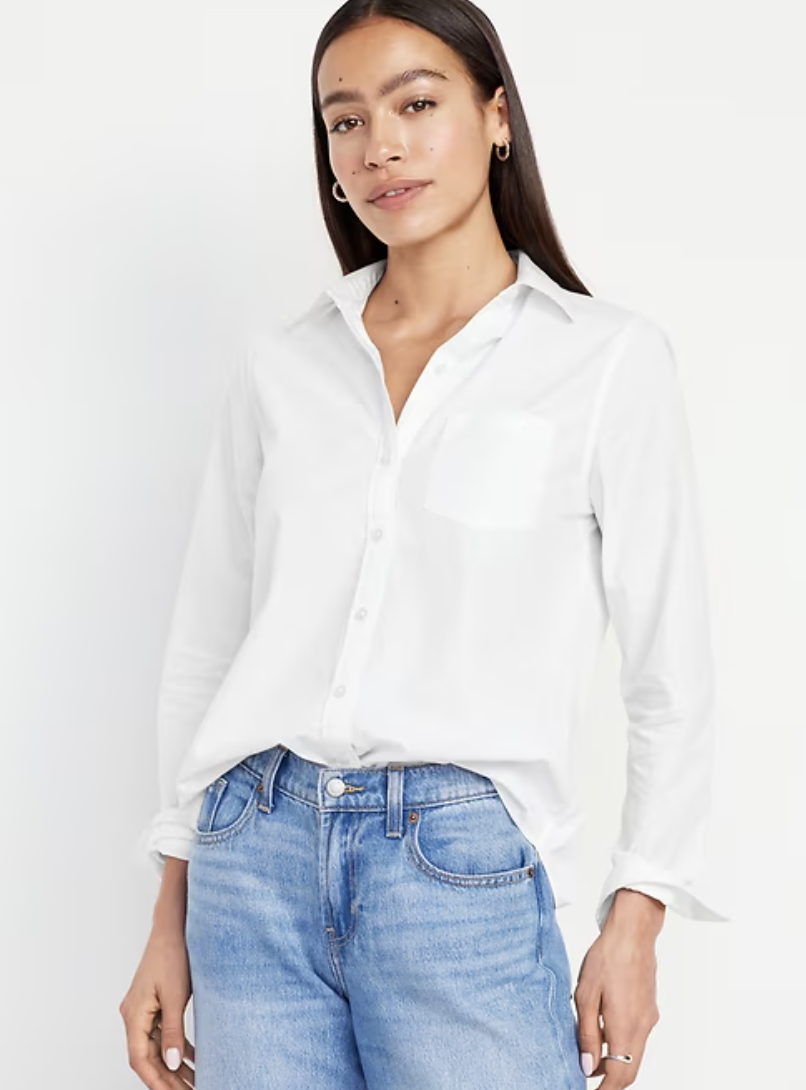 Old Navy Classic White Button-Down Shirt
