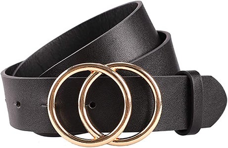 black faux leather belt designer dupes