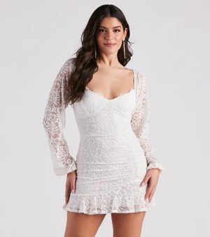 windsor white lace dress