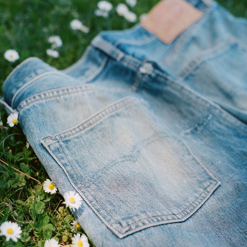 Levi\'s jeans in a field