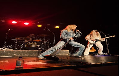 Goldie Boutilier performing at a concert