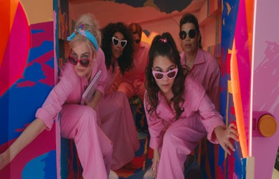 MARGOT ROBBIE, ALEXANDRA SHIPP, MICHAEL CERA, ARIANA GREENBLATT, and AMERICA FERRERA  barbie movie