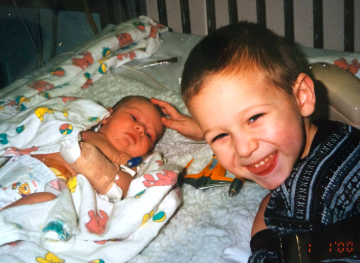 Childhood photo of guest writer Emily Busha and brother Tyler Busha. Photo taken by member\'s mother Lisa Busha