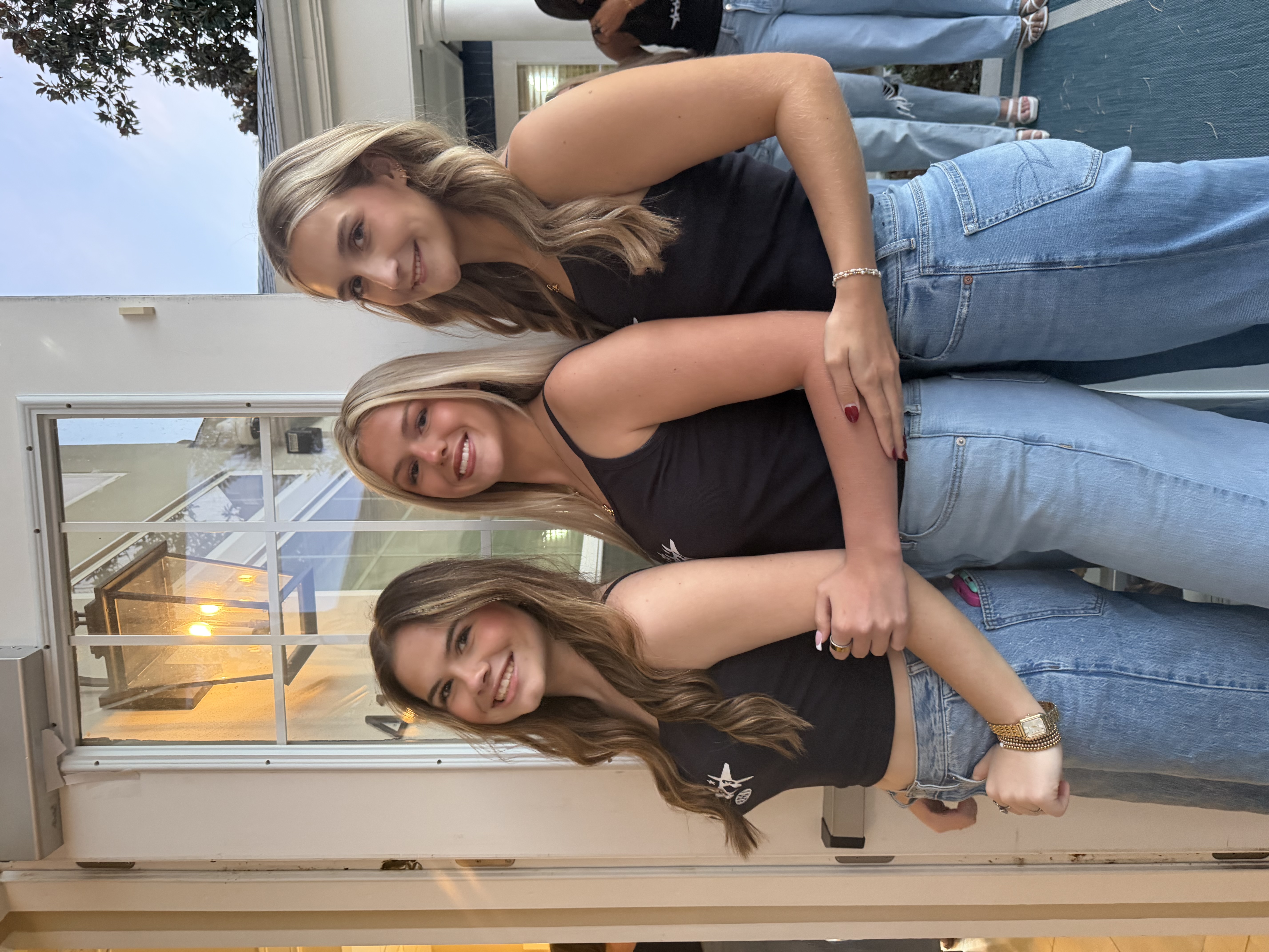 Alpha xi delta sorority sisters before the event