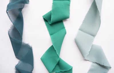 Ribbon in different shades of blue