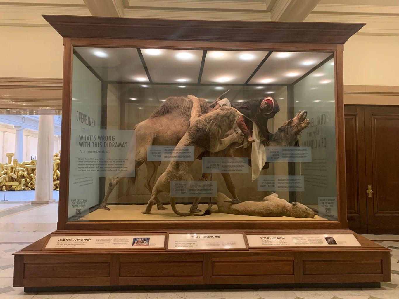 Carnegie Museum of Natural History - Lion Attacking Dromedary
