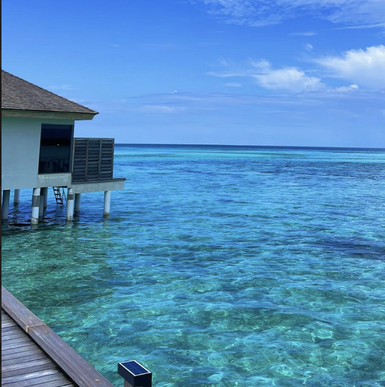 Image of the ocean view from a deck