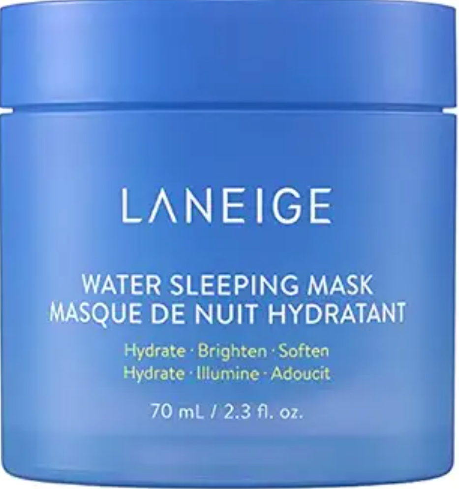 Blue Laneige Water Sleeping Mask container.