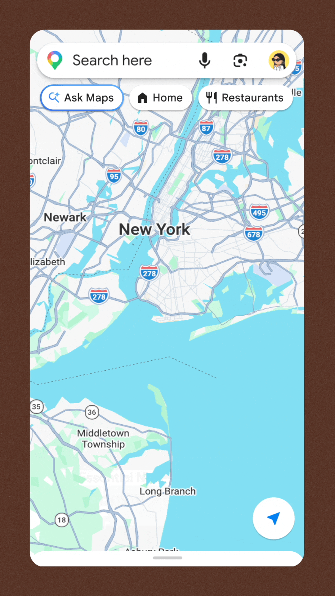 dua lipa google maps list