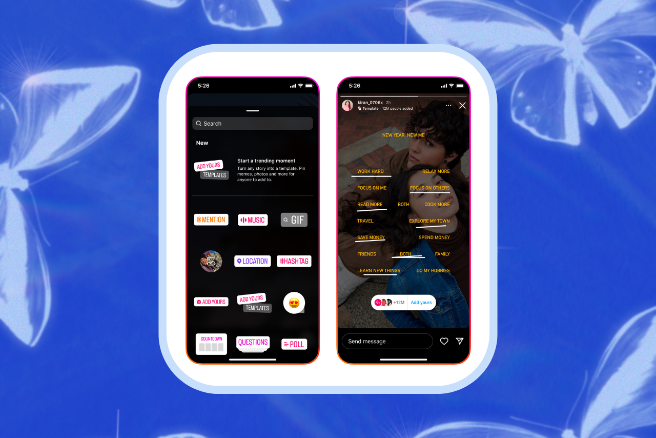 instagram \"add yours\" templates