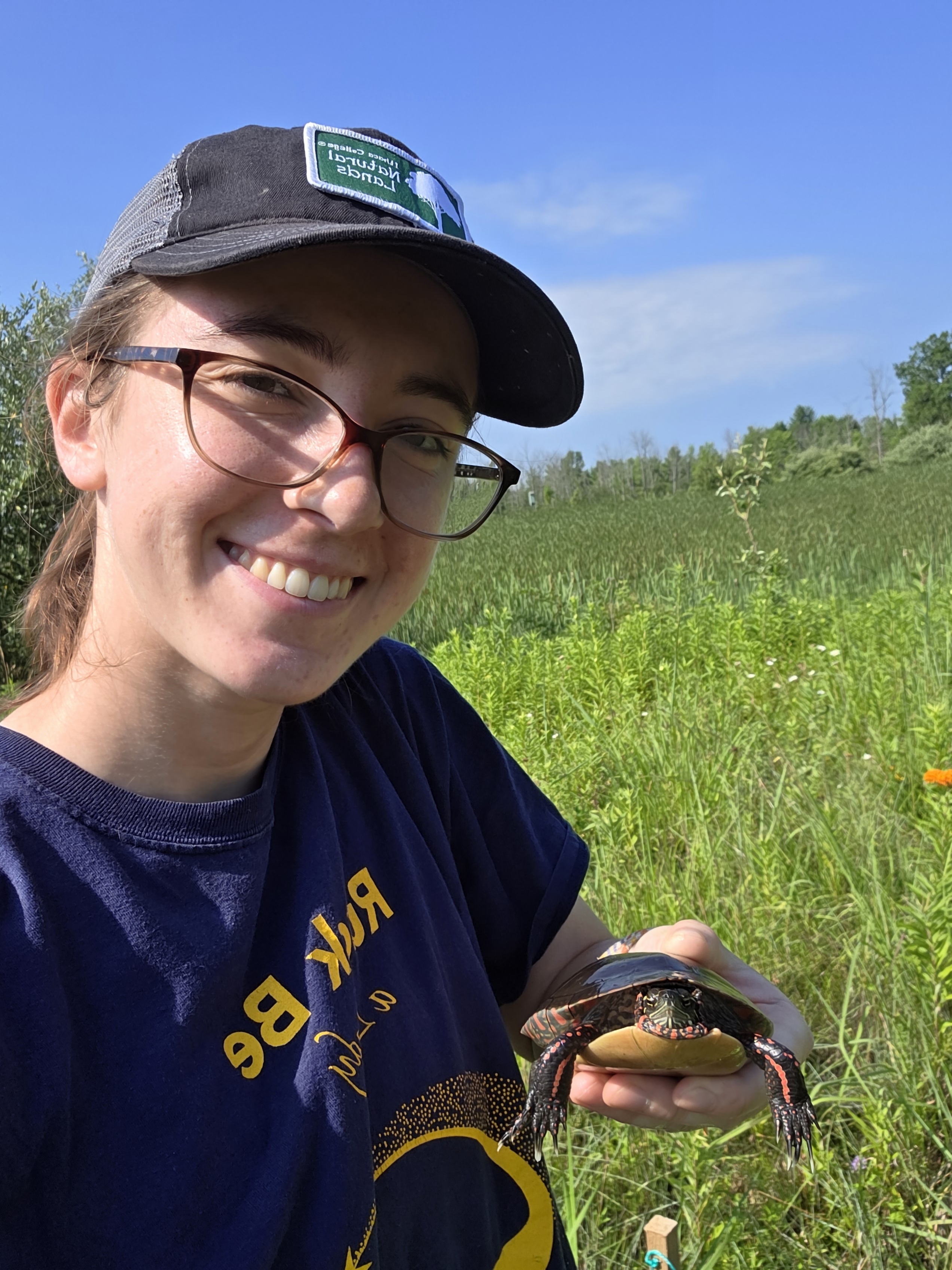Brianna Crystal with Turtle