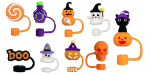 stanley halloween straw lids