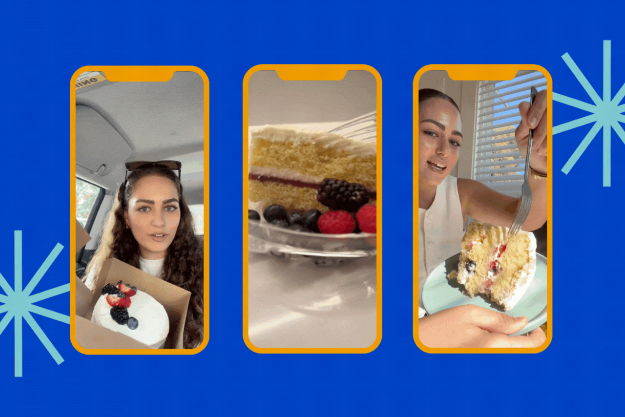 Photos of Whole Foods\' Berry Chantilly Cakes from TikTok.