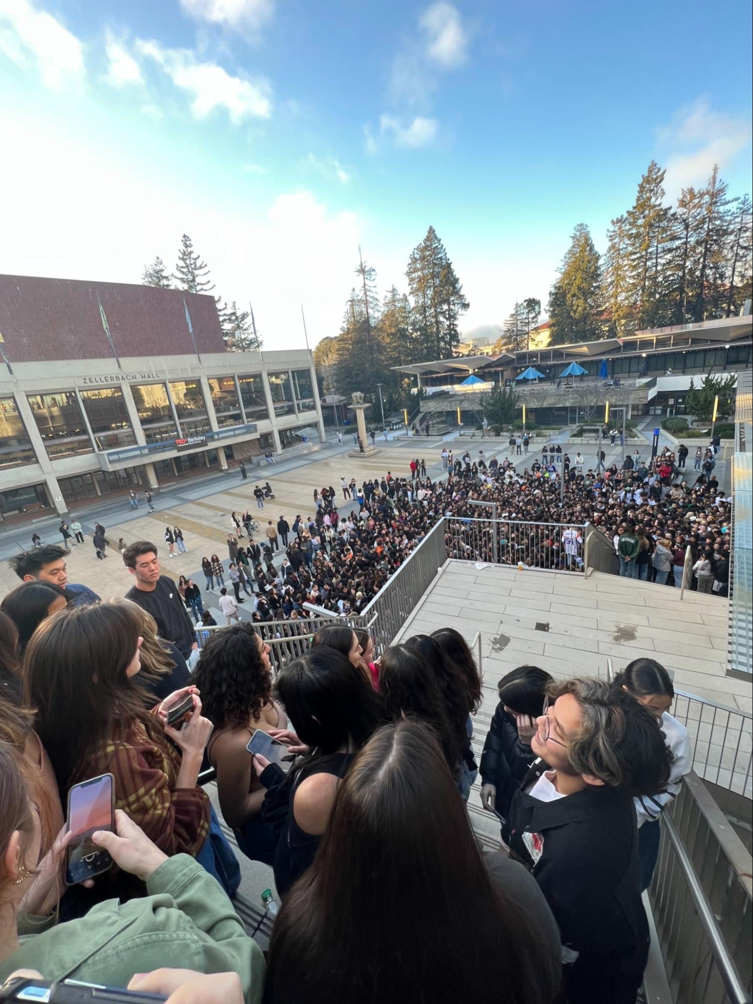 Crowd at Soulja Boy Concert on Lower Sproul at UC Berkeley