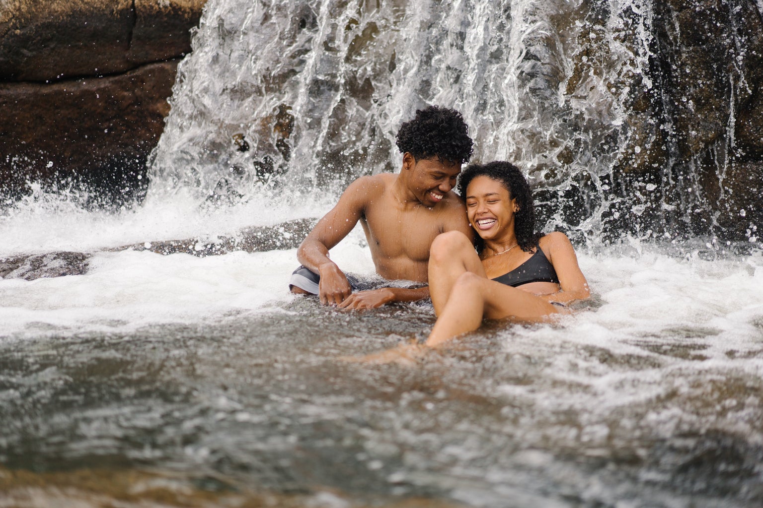 Couple in water