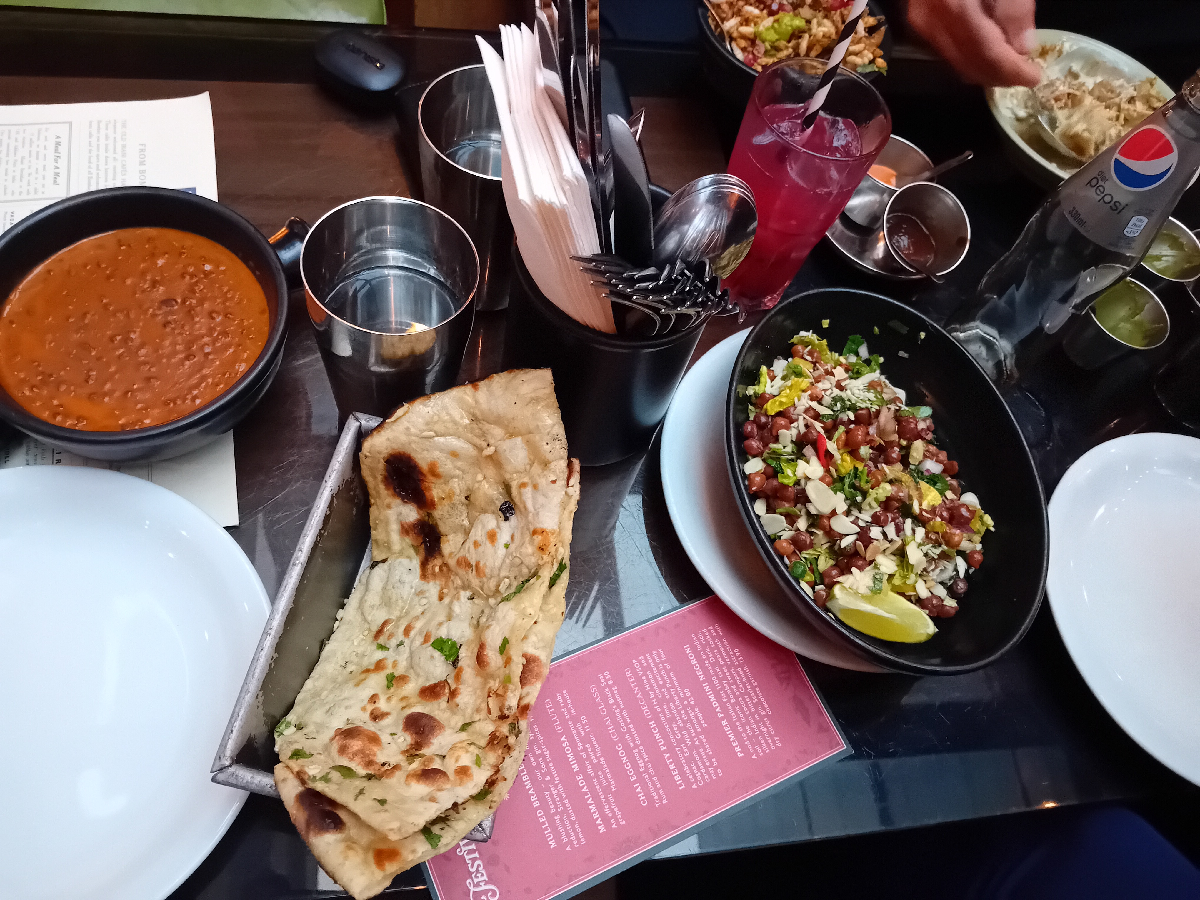 House Black Daal and Garlic Naan from Dishoom