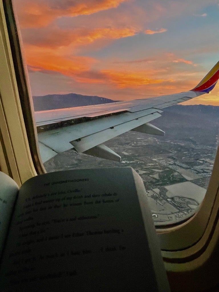 Reading on a Plane