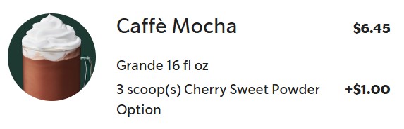 starbucks cherry mocha 2025