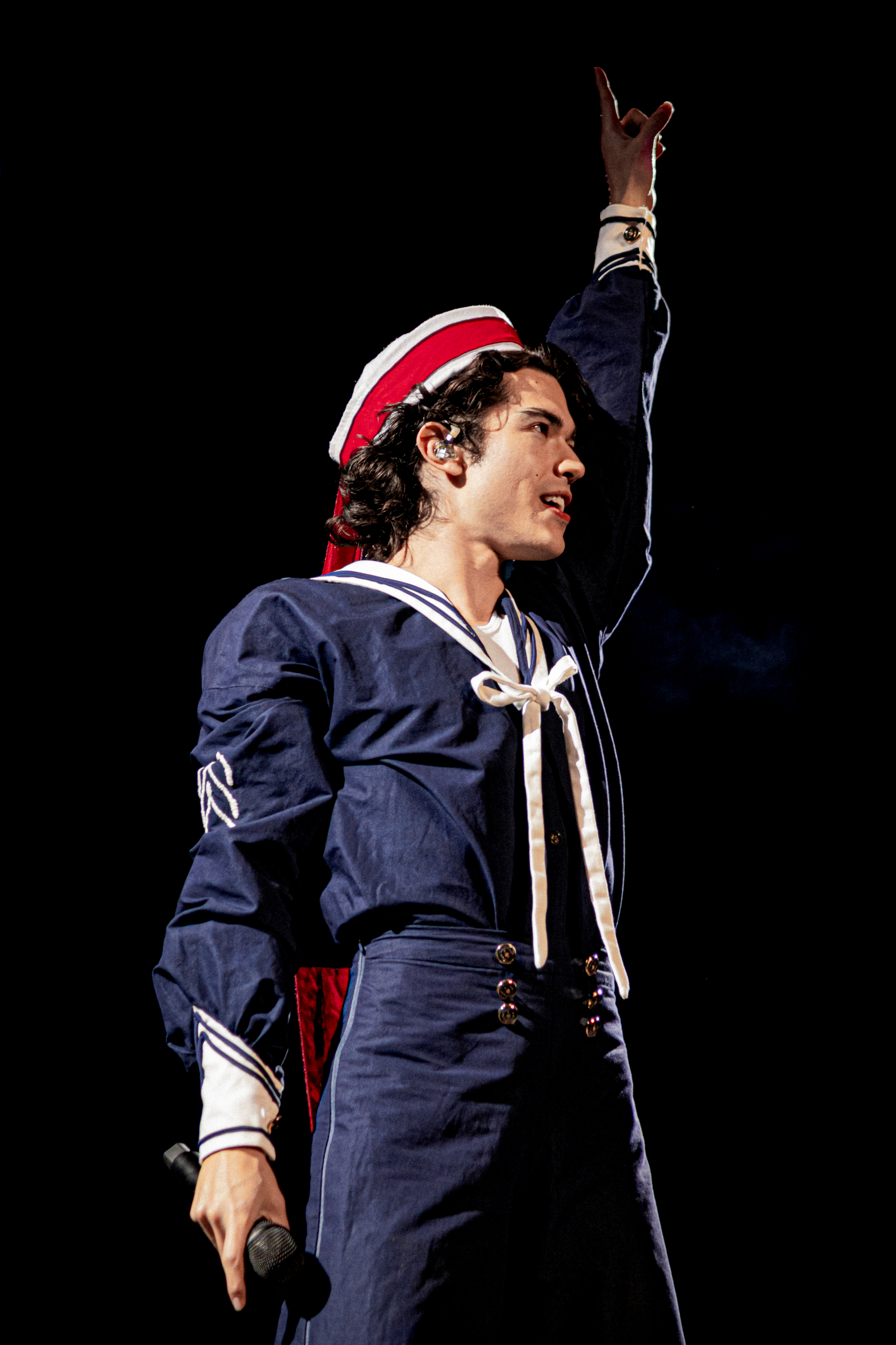 Conan Gray performing at his concert for The Wishbone Pajama Show Tour in Bridgeport, Connecticut in 2025