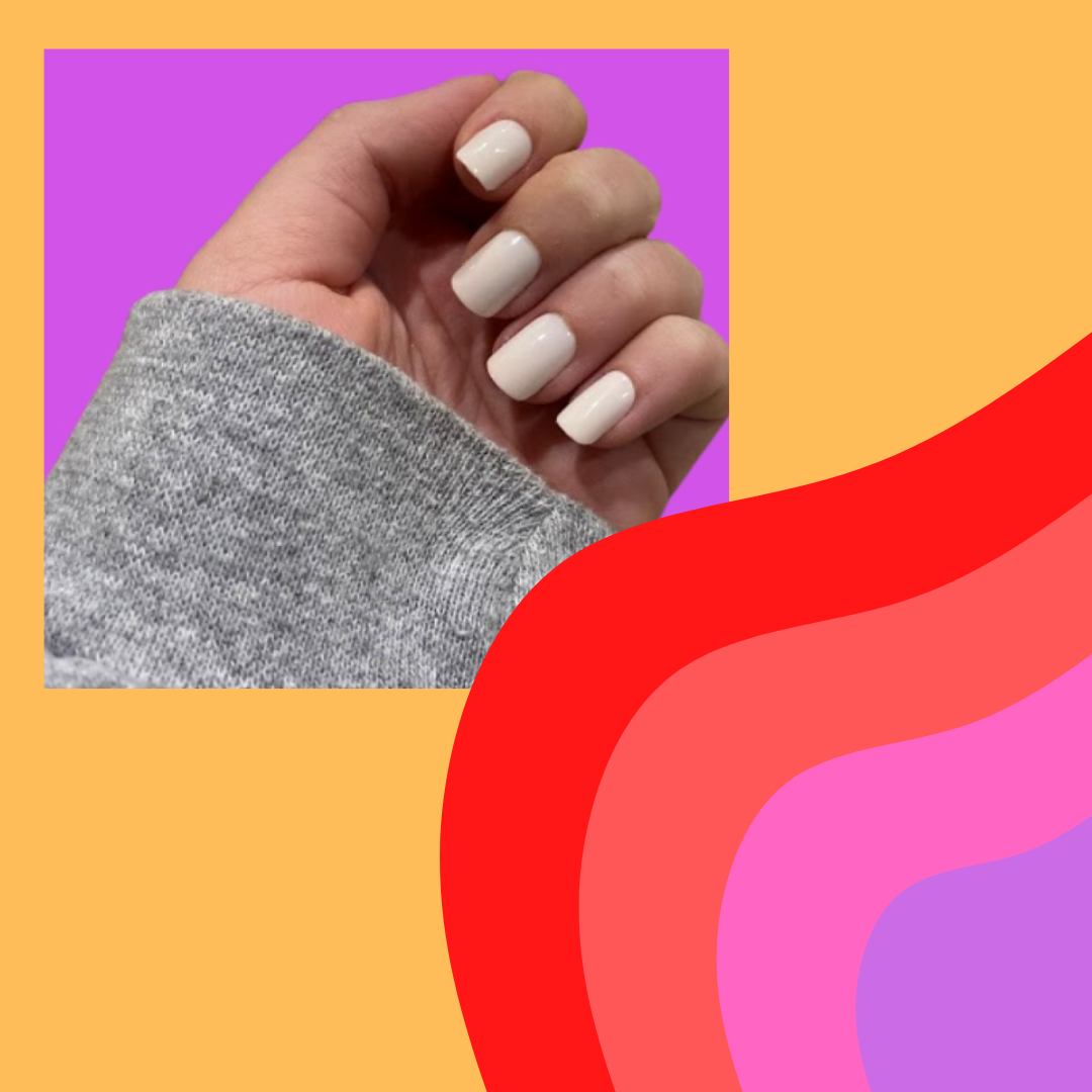 Press on nails fun background