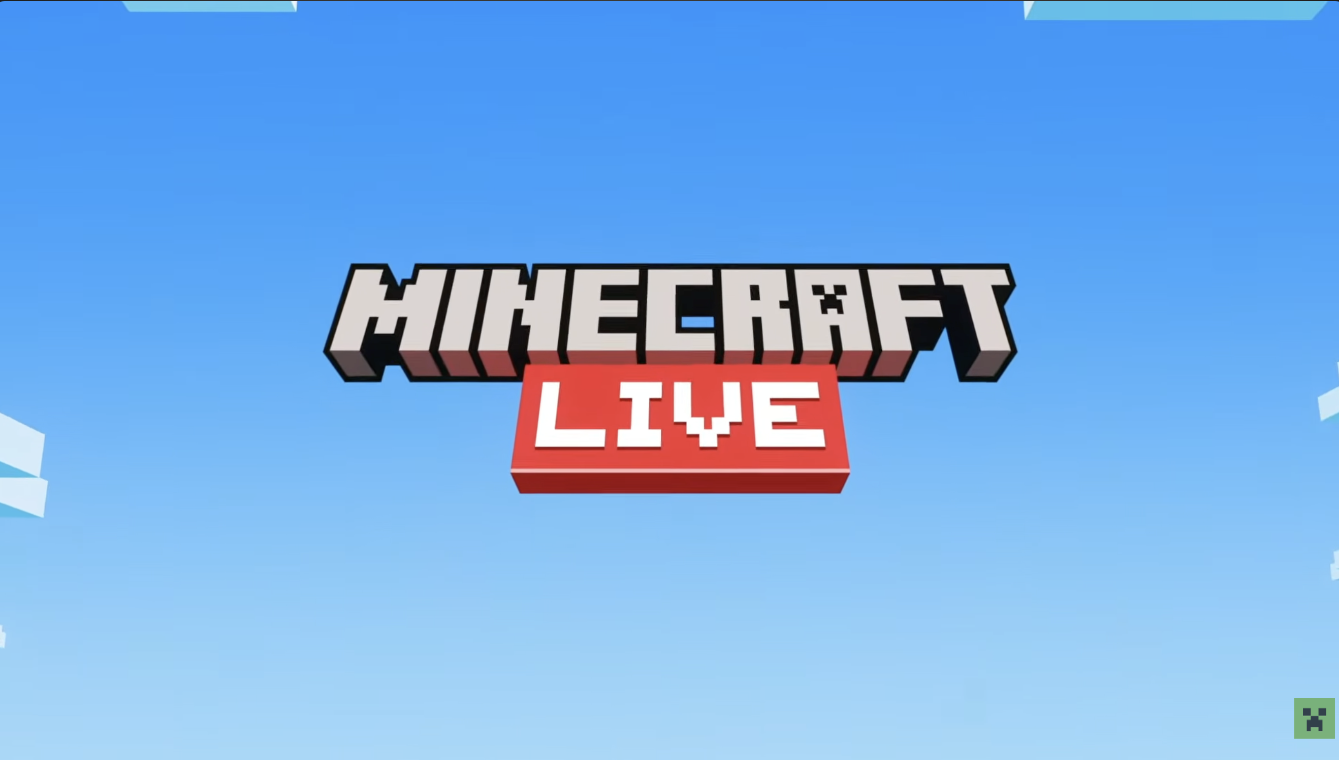 Minecraft Live YouTube Stream Title Screen