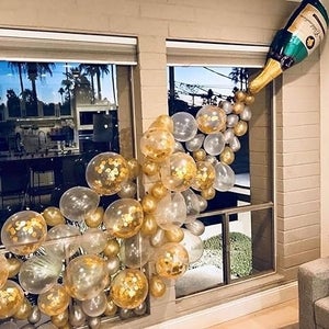 champagne balloons