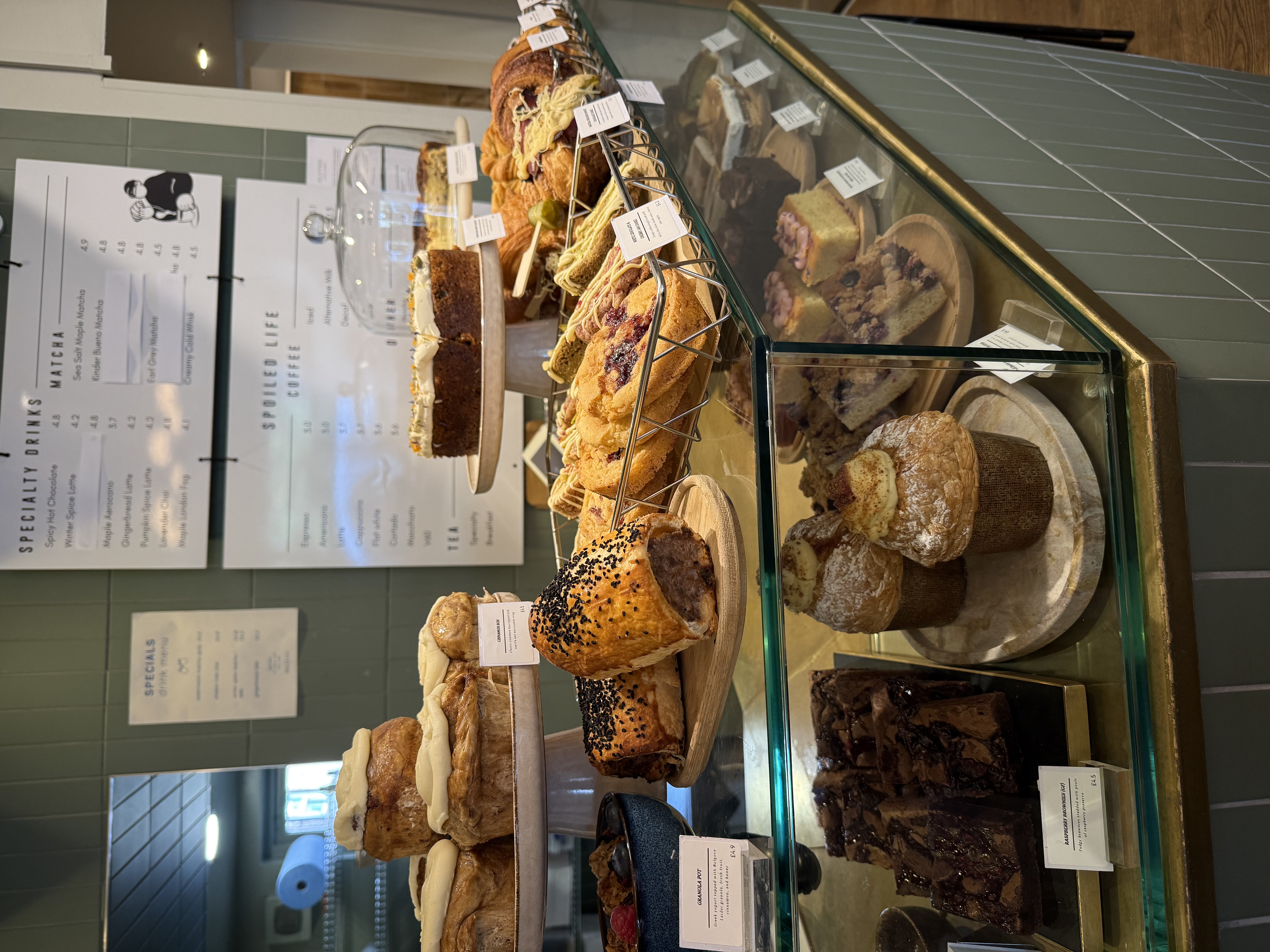 Pastries at a local coffee shop