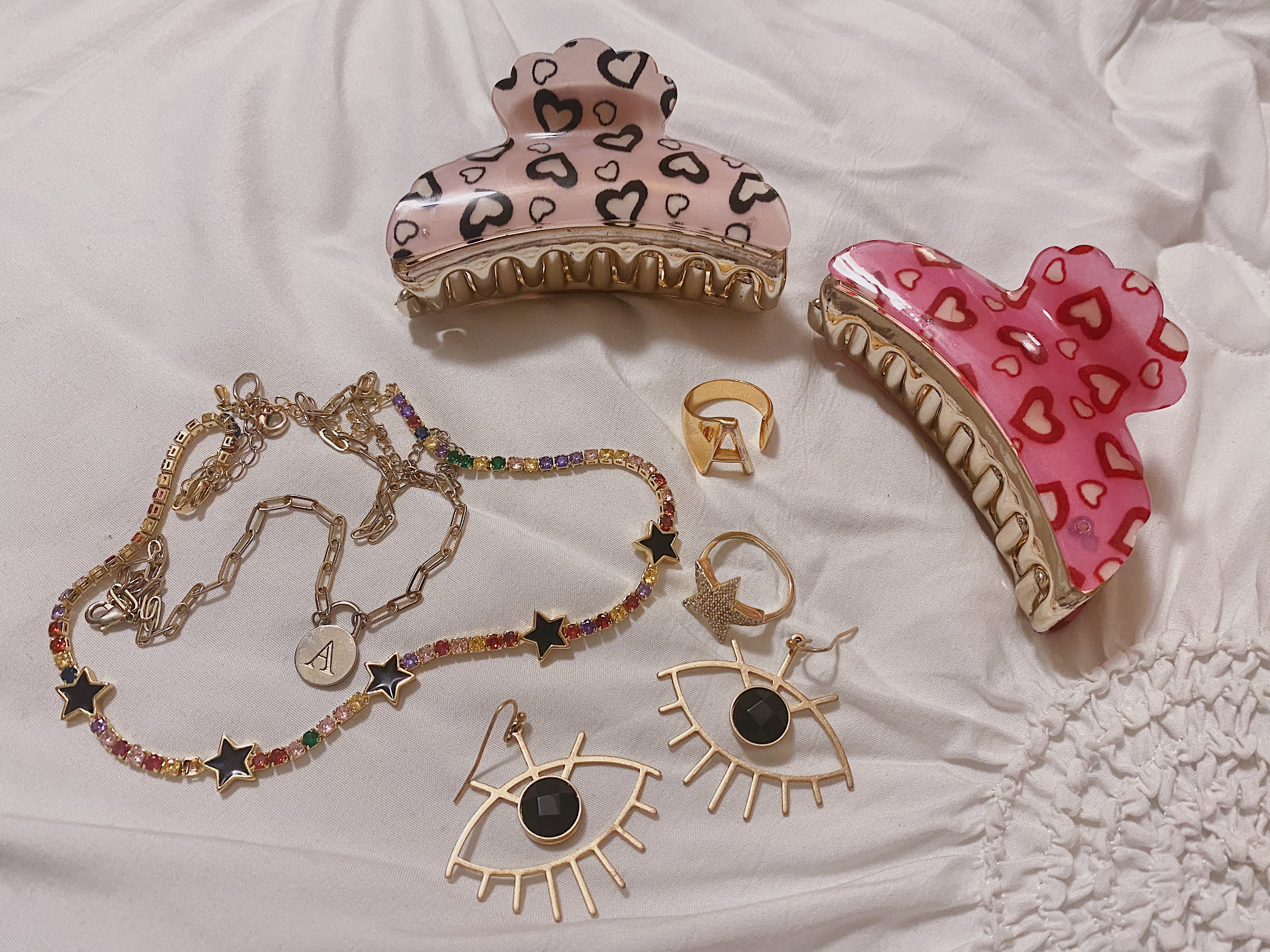 accessories on a white background