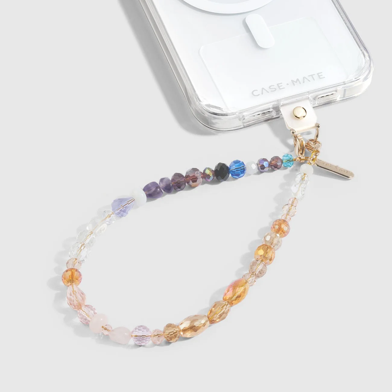 boho crystal phone charm