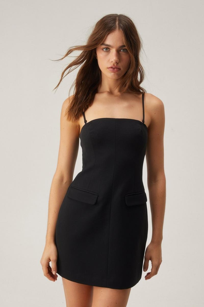Nasty Gal Tailored Pinny Dress