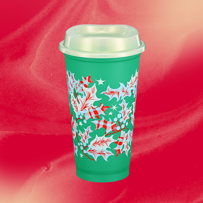 Starbucks Iridescent Glow-in-the-Dark Pearl Hot Cup