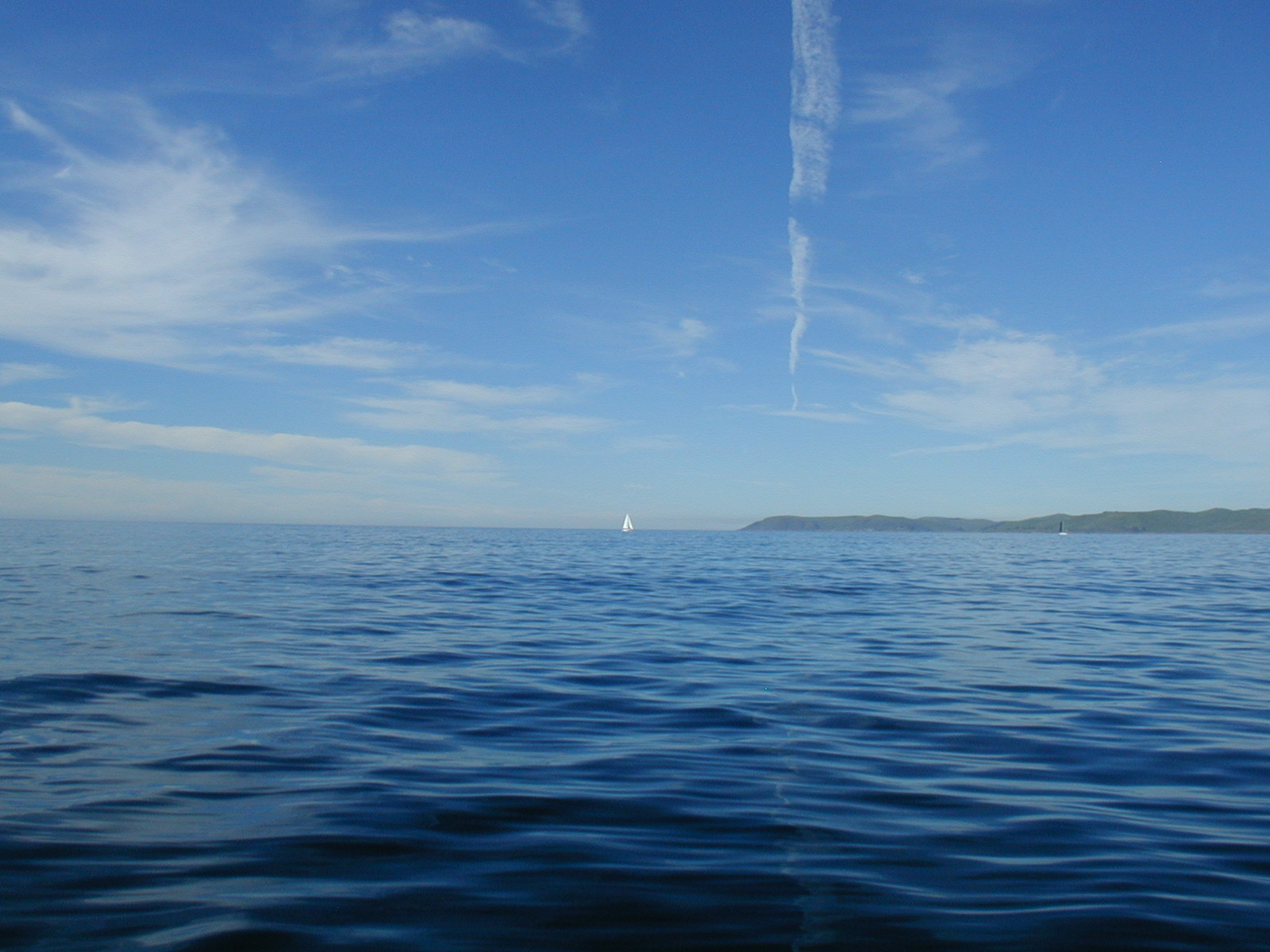 sailboat in open waters