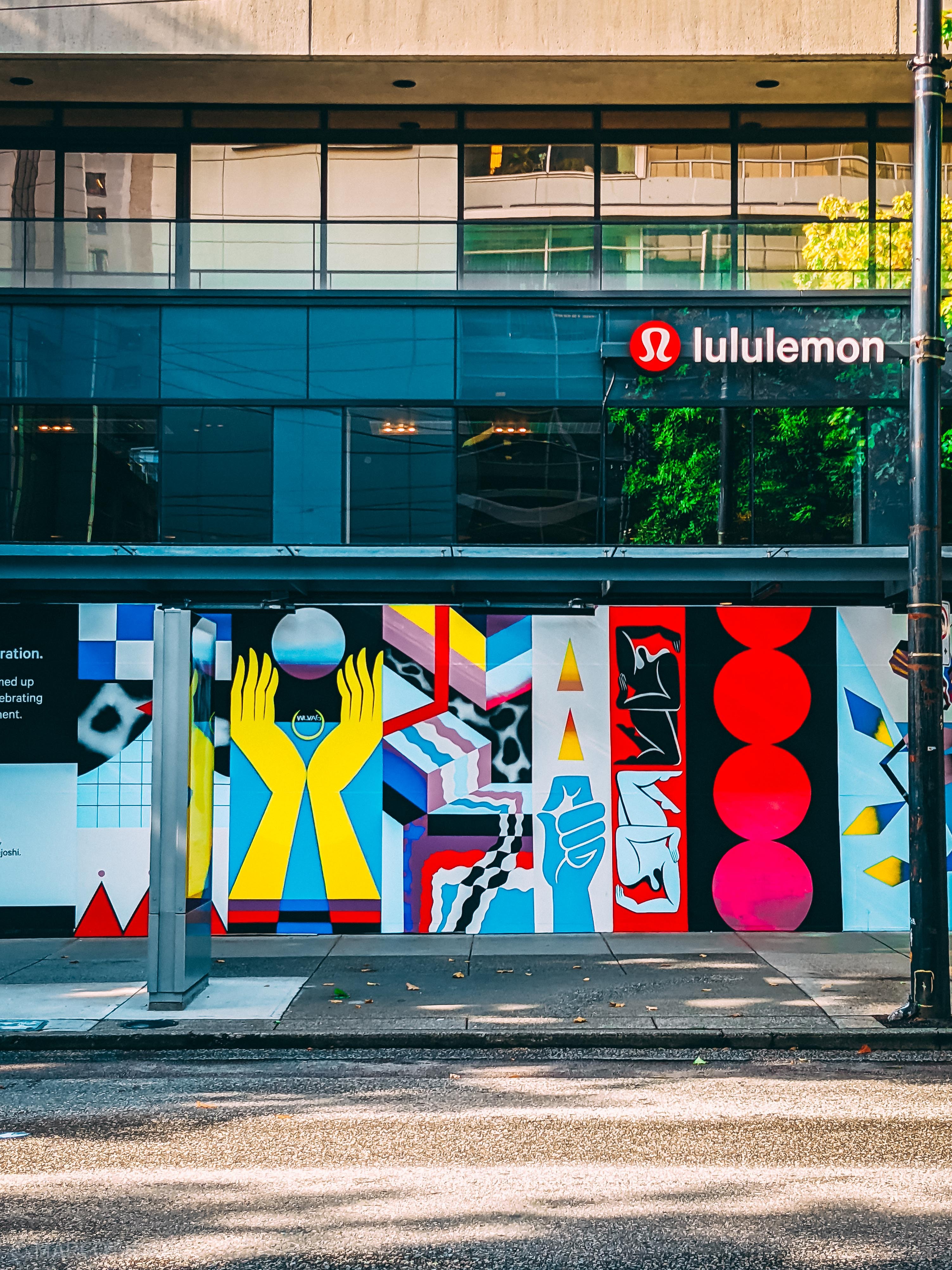 Lululemon storefront on street