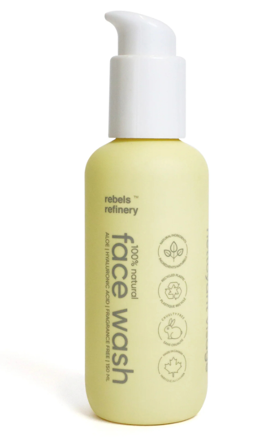 rebel face wash bottle