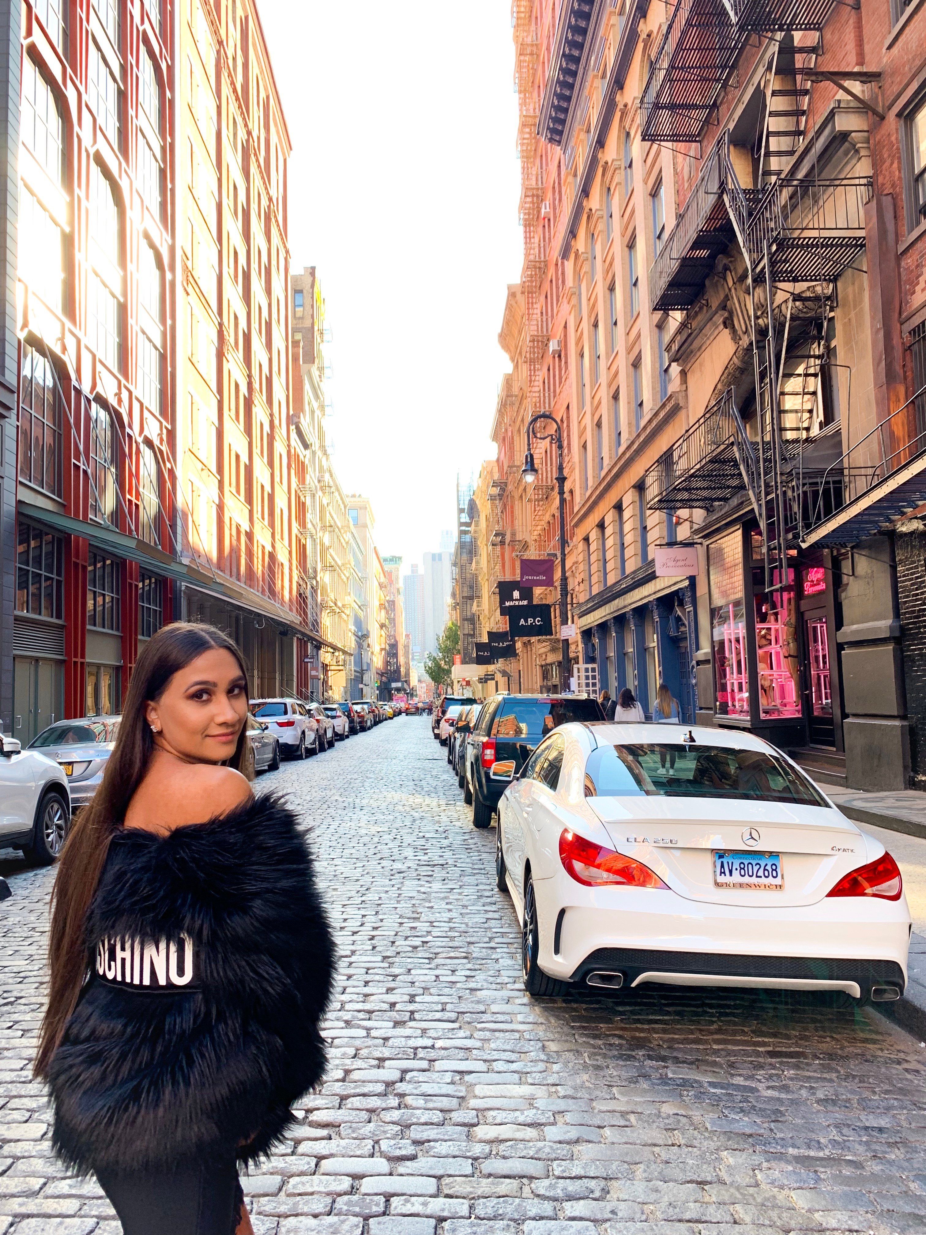 Picture of me wearing the jacket I bought.