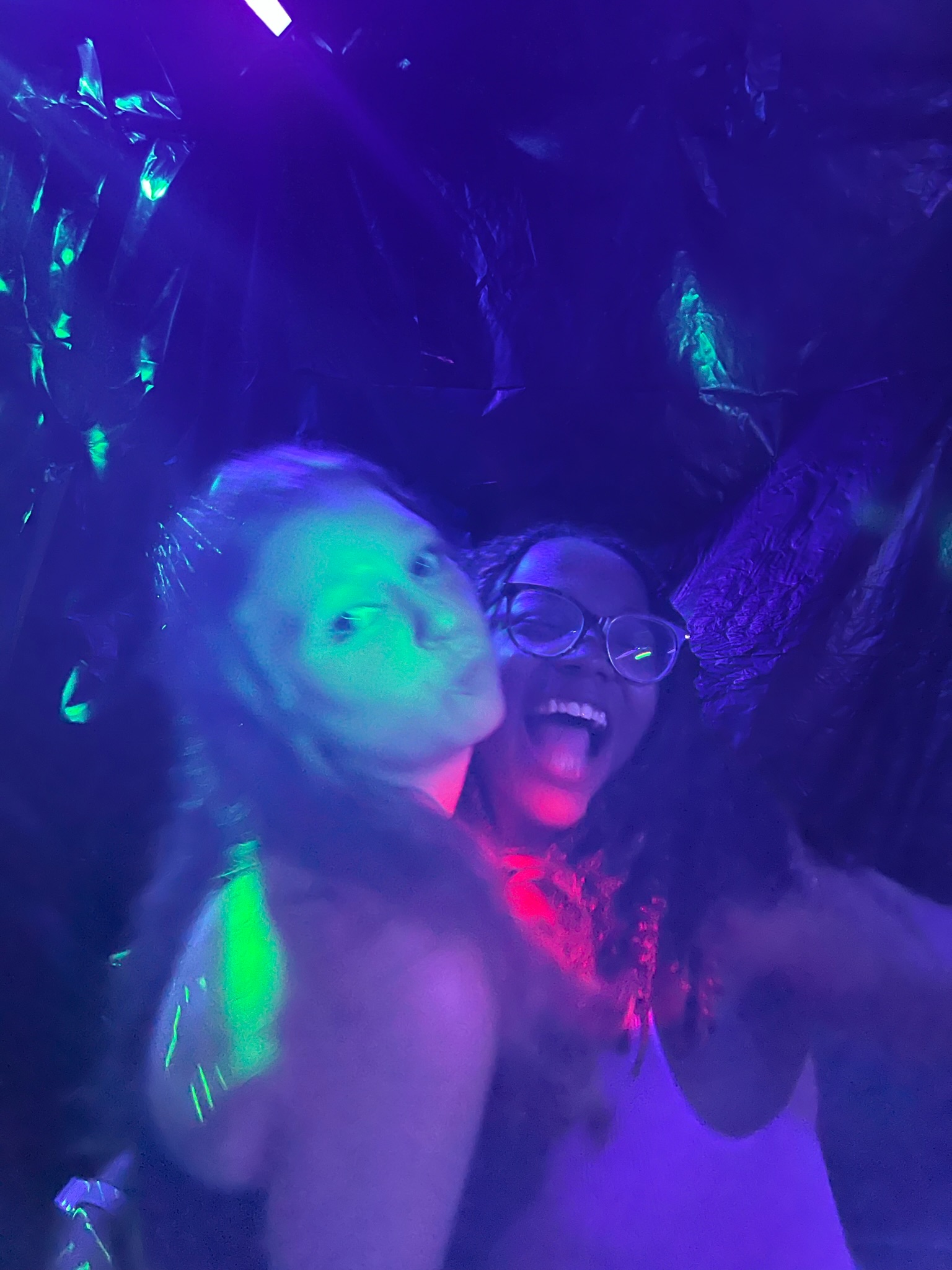 girls smiling at a party