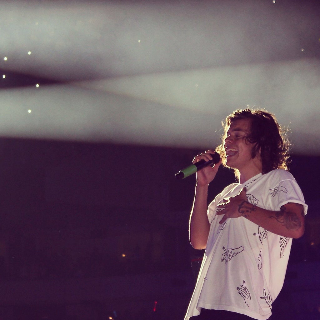 Harry styles singing at concert