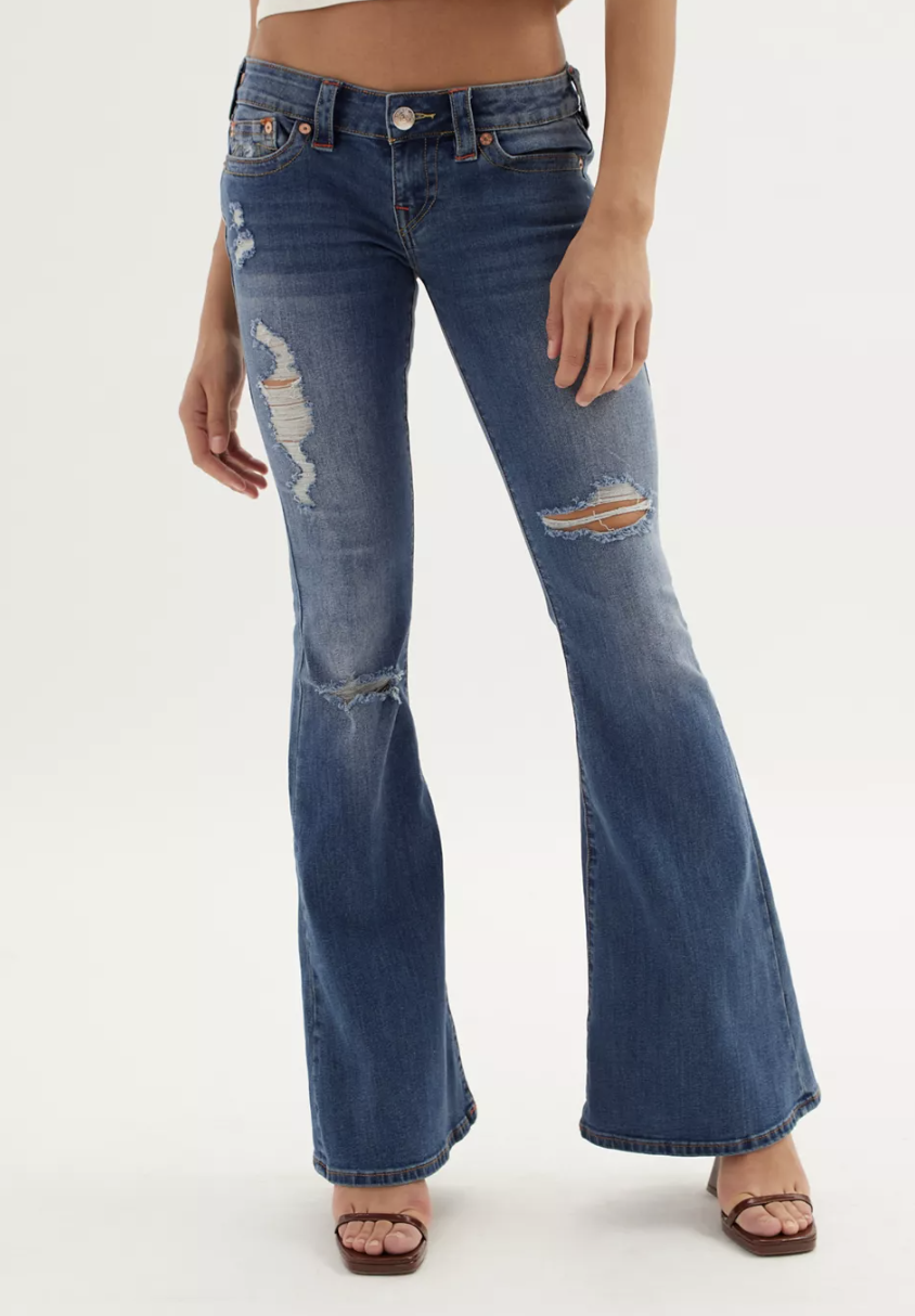 low rise jeans punk outfit