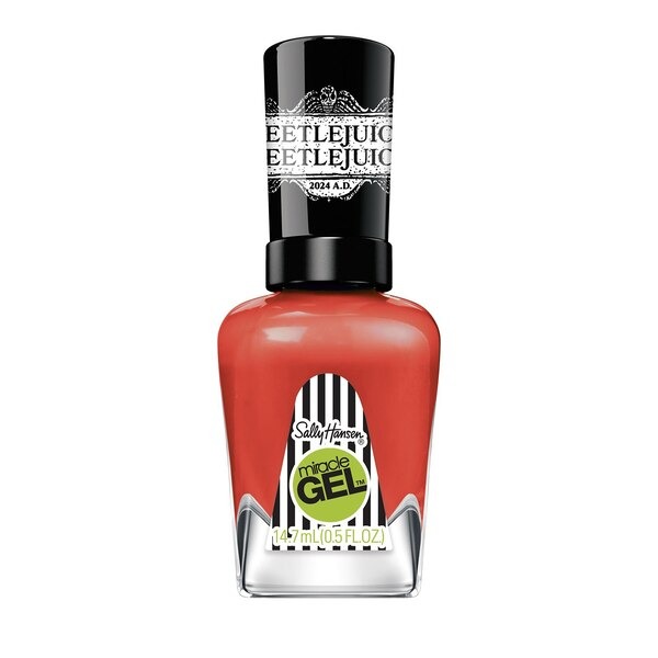 sally hansen miracle gel x beetlejuice nail polish