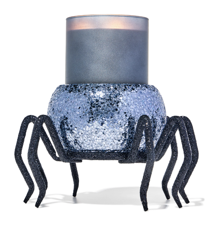 Bling Spider 3-Wick Candle Holder