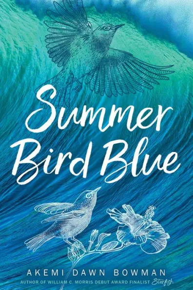 summer bird blue by akemi dawn bowman